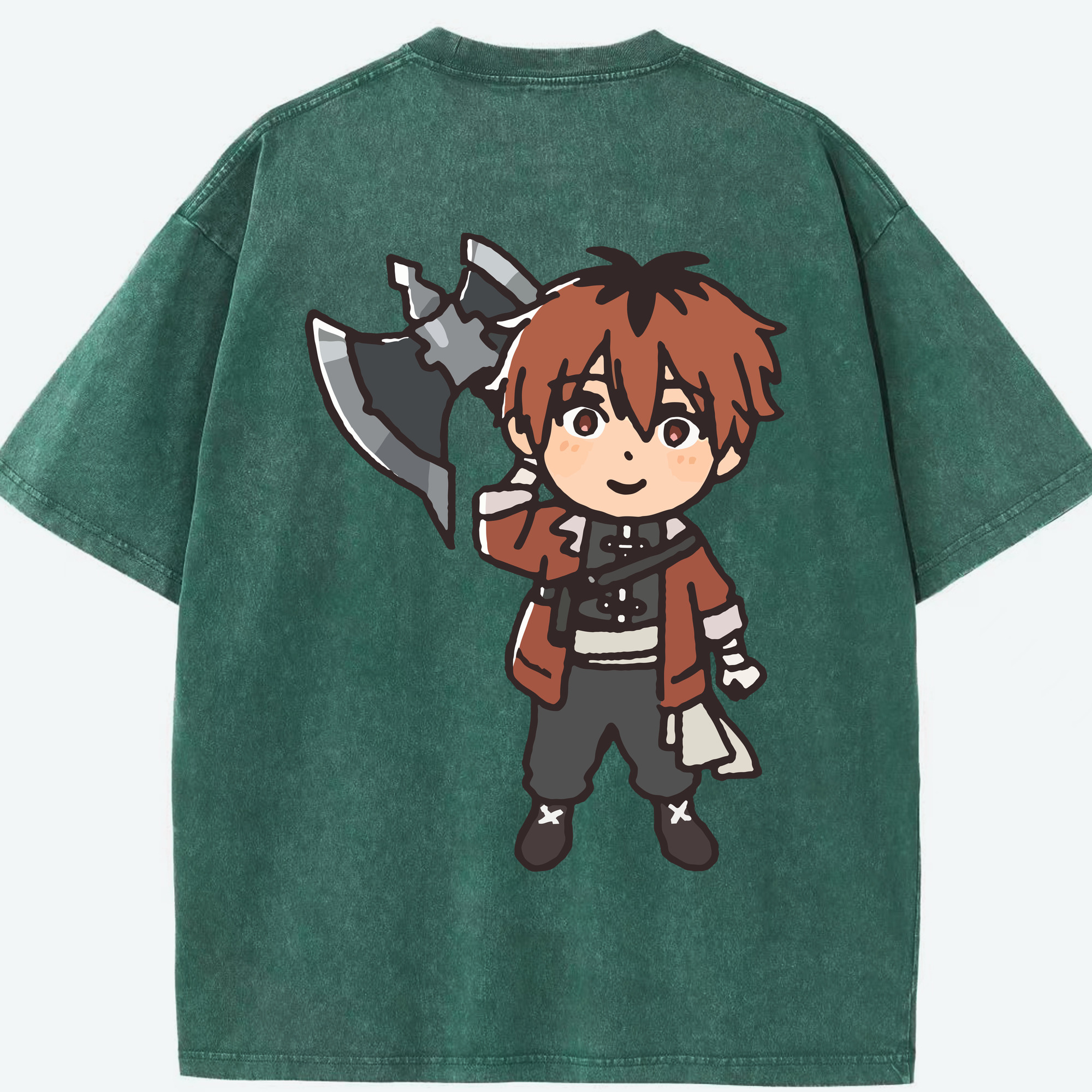 （画像用） 葬送のフリーレン Frieren 綿100% ヴィンテージ風 半袖Tシャツ（背面プリント）